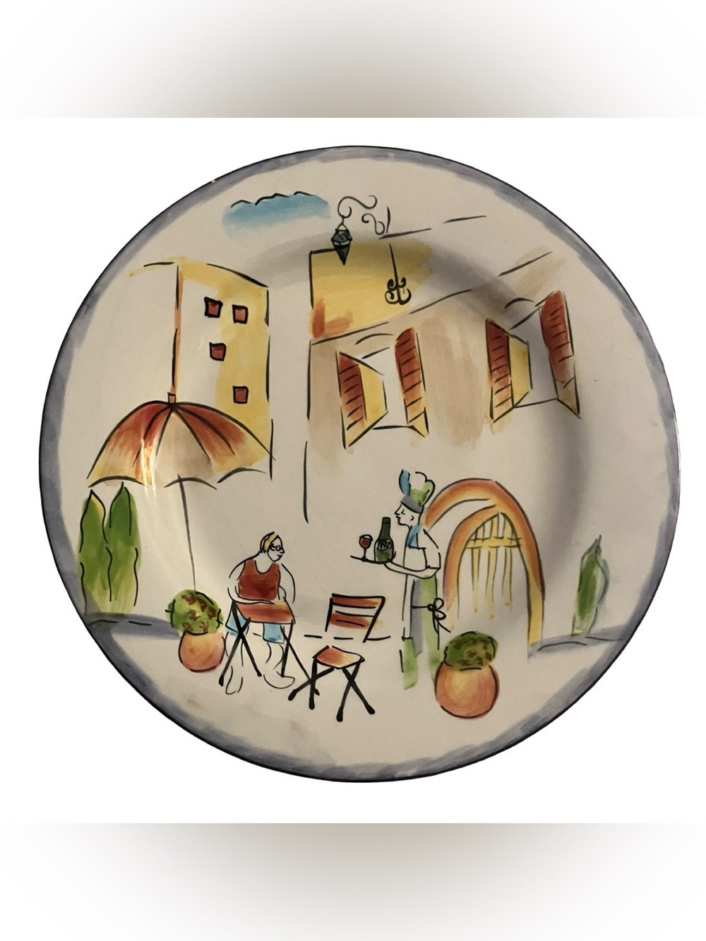 Sakura Provence Hand Painted Plate 8” by Apple Stoneware Replacement Salad Fruit